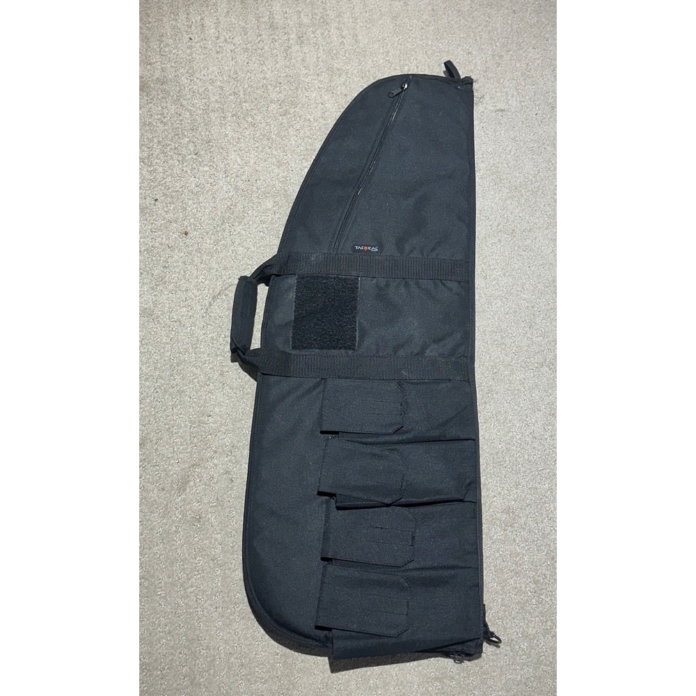 Tactical allen Padded Soft Case Black with 4 Magazine Pouches